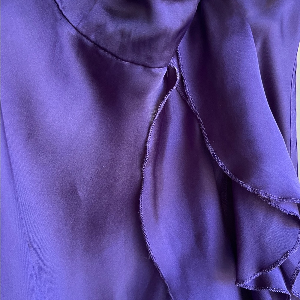 Kenar Plum Ruffle Top - Picture 6 of 6
